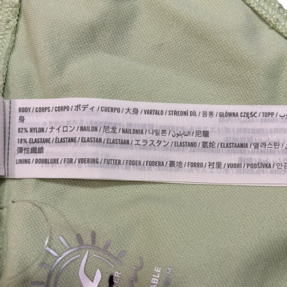 Hollister‎ High Leg Bikini Bottoms, Pale Green, Eyelet Swimsuit Large NWOT - Picture 8 of 9